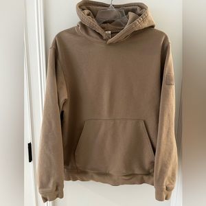 Alo Renown taupe hooded sweatshirt